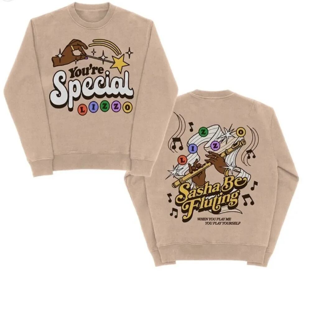 LIZZO Sasha Be Fluting Sweatshirt, Sizes L or 3X, New without Tag Rare SOO
